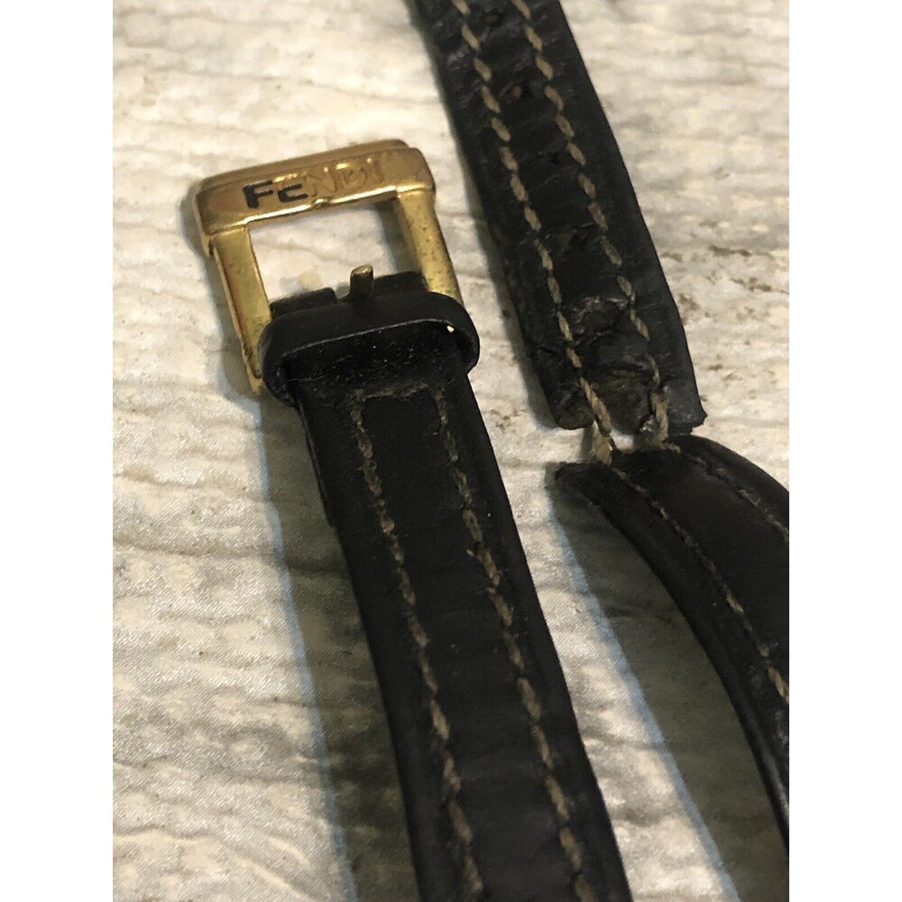 Fendi Watch Women's Black Face *AUTHENTIC* Working- Not Original Band! - Picture 4 of 7